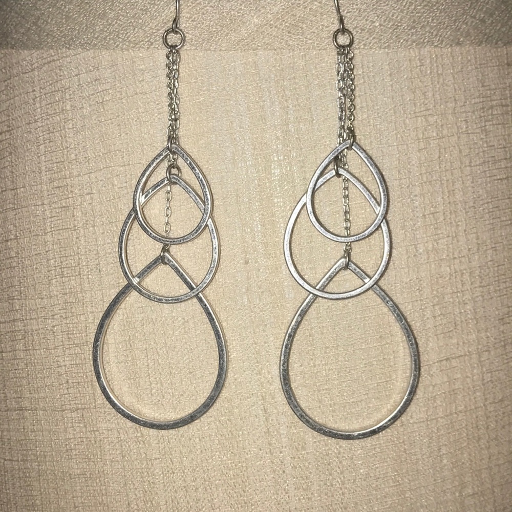 Modern drop earrings